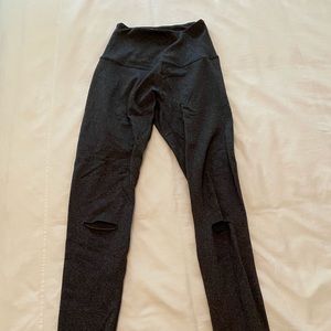 Beyond yoga leggings with cut outs on the knee